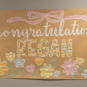 Custom Hand-Painted Graduation Banner