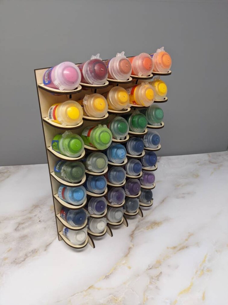 SVG Vertical Citadel Paint Organizer FILE Laser Cutting Etsy