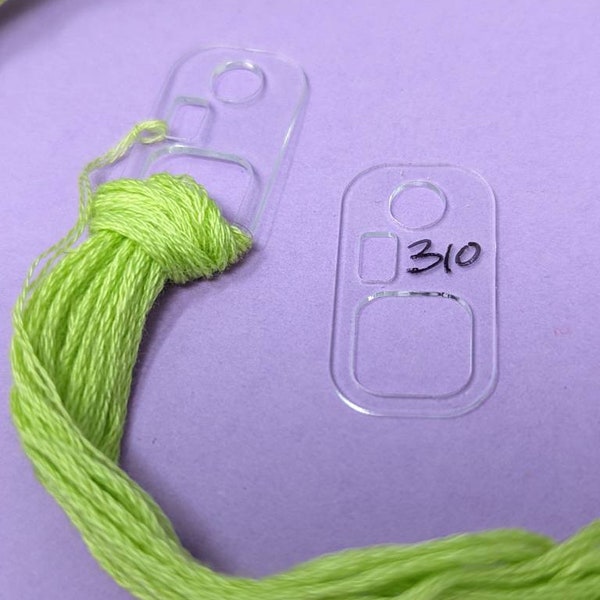 Mini Floss Drops Ultra Thin Acrylic Embroidery Thread Organizers