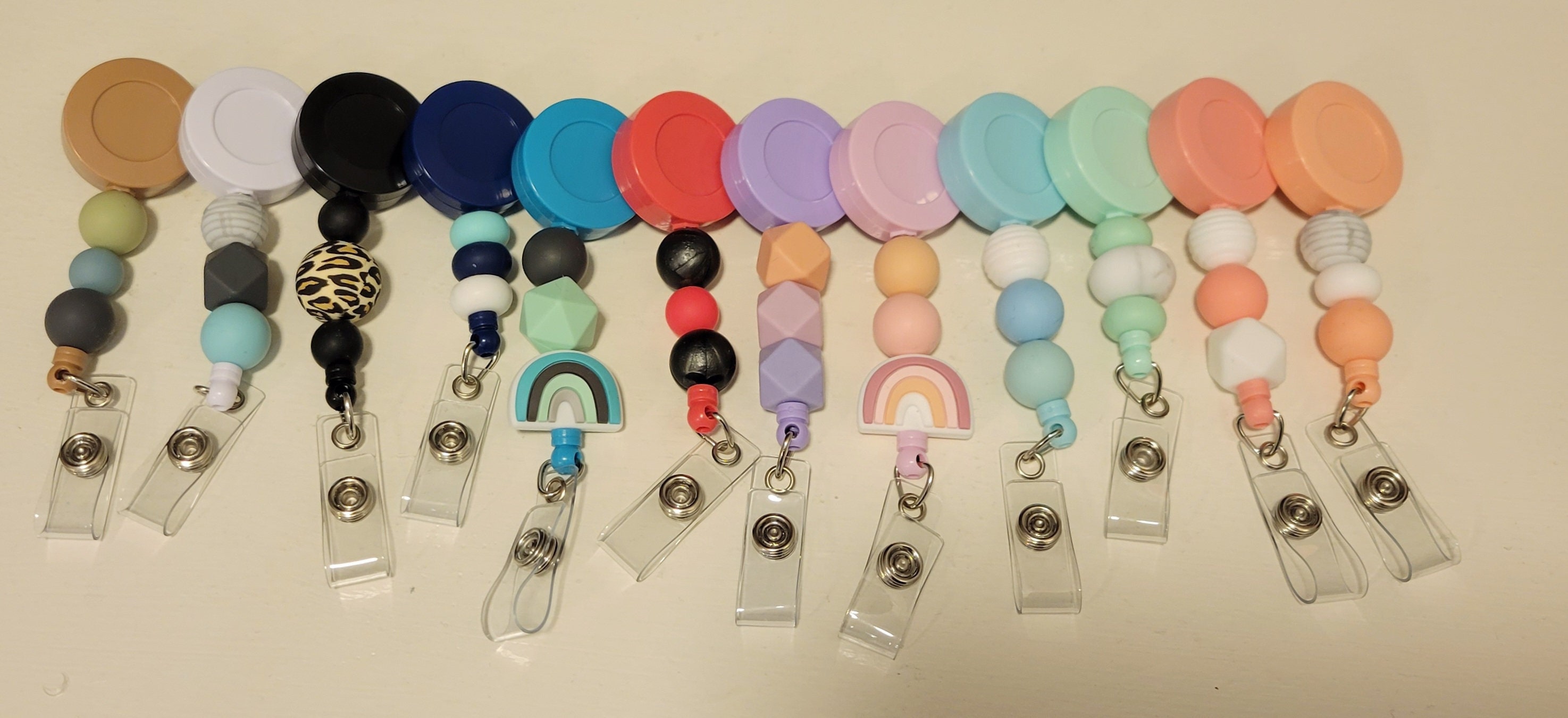 Teach Beadable Badge Reel Kit, DIY Beaded Badge Reel, Focal Beads