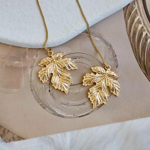 Retro Blatt Ohrringe, Gold Ahornblatt Ohrringe, Herbst Blatt Ohrring, Herbstlaub Ohrringe, Kanada Ahorn Blätter, Ahorn Blatt, 16
