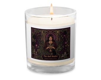 vela de cera de soja em pote de vidro