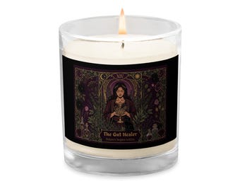 Glass jar soy wax candle