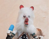 11 quot White Bear Kachina Doll by K. Largo circa 1990 39 s