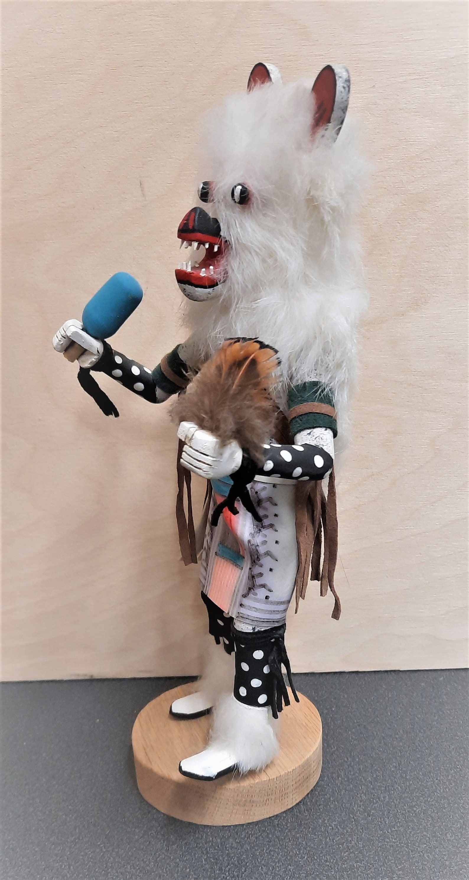 11 White Bear Kachina Doll by K. Largo circa 1990's Etsy