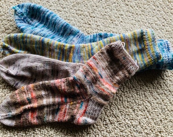 Handknit Socks - Etsy