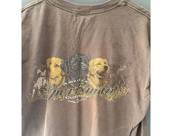 Sportsman's Warehouse Mens Brown Hunting Dogs Graphic T-Shirt Large Outdoors