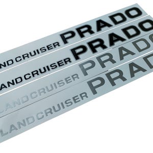 2x stickers Land Cruiser Prado - past op LandCruiser Turbo - 4x4 offroad - sticker aftermarket