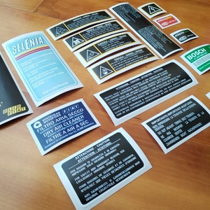MK1 Uno Turbo i.e - Fits Fiat Uno Turbo Phase 1 (85-89) - Engine Interior Stickers / Decals