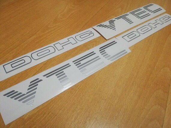 Honda Civic EG6 SiR Side DOHC VTEC Sticker Decal Set – OEM Style B16A