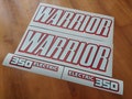 Warrior 350 - YFM Quad Decals ATV 350 electric - Sticker kit product logo