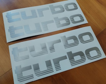 Stickers latéraux Land Cruiser Turbo - Pour LandCruiser Turbo - 4x4 tout-terrain - Reproduction d'autocollants