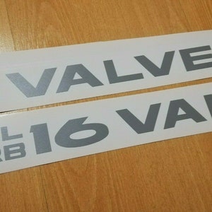 DUAL Carb 16 Valve - S’adapte aux autocollants / autocollants latéraux Civic EF CRX 88-91