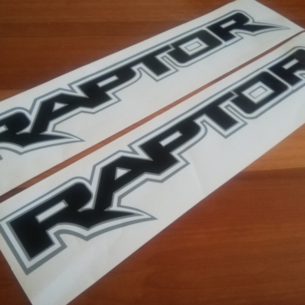 Raptor Side Decals Pick-Up - 4x4 Off Road - Fits Ford Bedside - Sticker