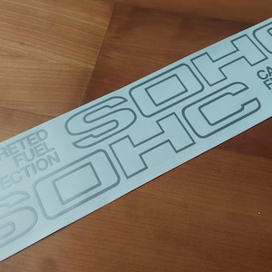 CRX Civic Side Sticker - 84-87 - SOHC Carbureted FI Decal - Fits Civic Crx