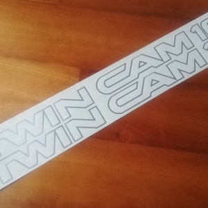 AE86 Twin Cam 16v Side Decals / Stickers - Fits AE86 Twin Cam 16v Corolla GTS Trueno - Sticker Reproduction Decal