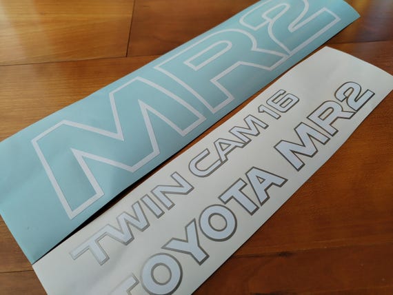 MR2 MK1 AW11 Decal Kit - Fits MR2 84-88 - Twin Cam 16