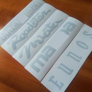 MX5 Front Bumper logo - Miata Roadster Eunos NA/NB/NC - Decal / Sticker emblem
