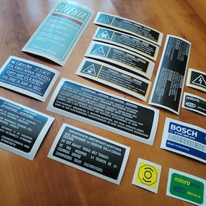 MK2 Uno Turbo i.e - Fits Fiat Uno Turbo Phase 2 (89-95) - Engine Interior Stickers / Decals