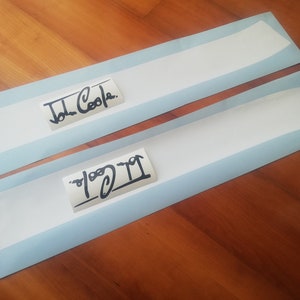 Classic Mini Cooper - Bonnet Hood Stripes - Pin Stripes / Bonnet stripes - Aftermarket Decal Sticker