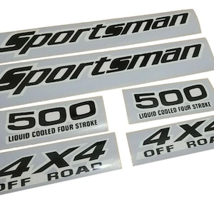 Adesivo sportivo per 500 4x4 - ATV - Kit di decalcomanie di riproduzione (bianco)