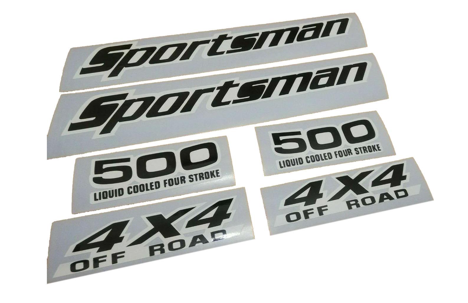 Sportsman Sticker Fits 500 4x4 - ATV - Reproduction Decals Kit (White)