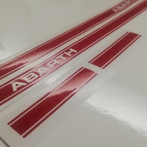 Abarth Side Stripe - Fits Fiat 500 Abarth Punto - Decal 2x Set