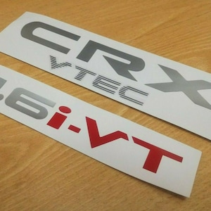 CRX Vtec iVT - 1.6i-VT - Fits CRX ED9 / ED8 / EE9 - Rear Reproduction Decal