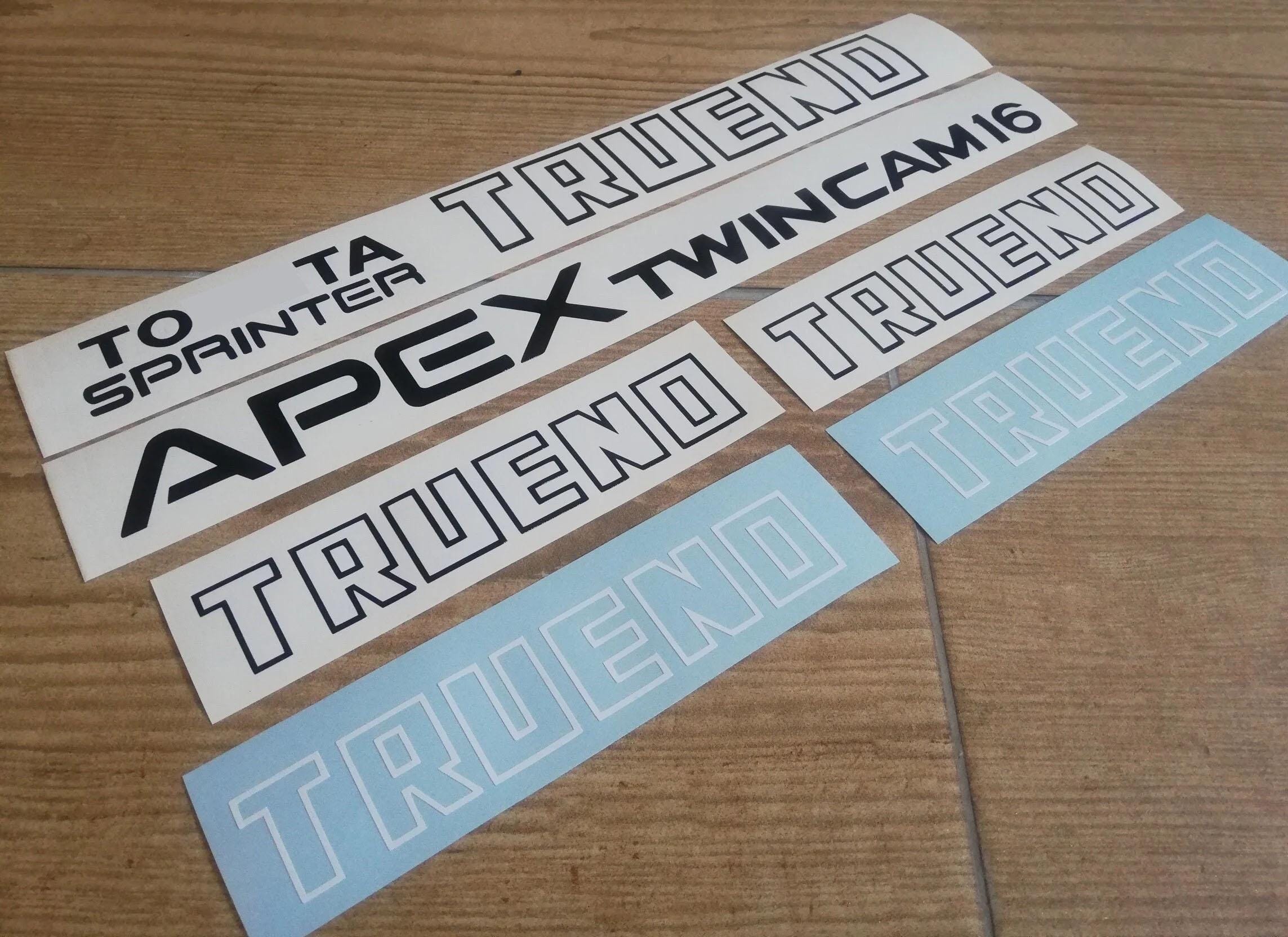 AE86 Corolla Apex Fur Trueno Twin Cam 16 Sprinter Sticker Reproduktion Abziehbild Etsy