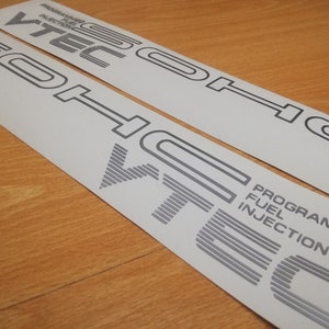 EF Civic CRX Side Sticker - 88-91 - SOHC Pgmfi Vtec Decal - Fits Civic Ee/Ed Crx