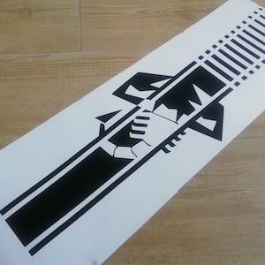 Stripe Hood Scorpion - Fits Fiat 500 595 Abarth Fiat - Decals / Sticker