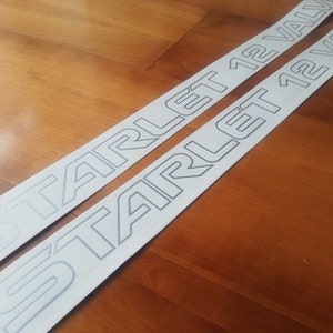 Starlet EP70 EP71 Side Decals - Starlet 12 Valve EP 70 Series 84-89  - Sticker Aftermarket