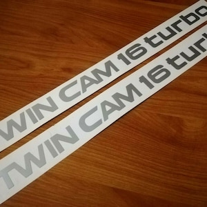 MR2 SW20 Side Decals - Fits MR2 89-99 - Twin Cam 16 Turbo Sticker Reproduction