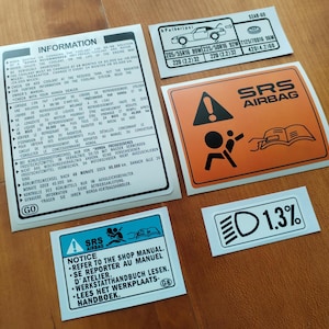 s2000 F20C - Innenraum Hauben-Reifenaufkleber - Aufkleber