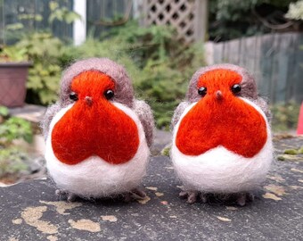 Robin, Robins appear when loved ones are near, Needle felted Robin, Christmas bauble