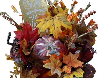 Fall Centerpiece. Count Your Blessings. Centerpiece. Thanksgiving Centerpiece. Floral Centerpiece. Pumpkin Centerpiece. Autumn Centerpiece.