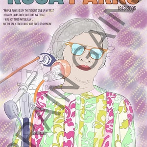 Rosa Parks Coloring Page Digital Download Printable (brave Americans ...