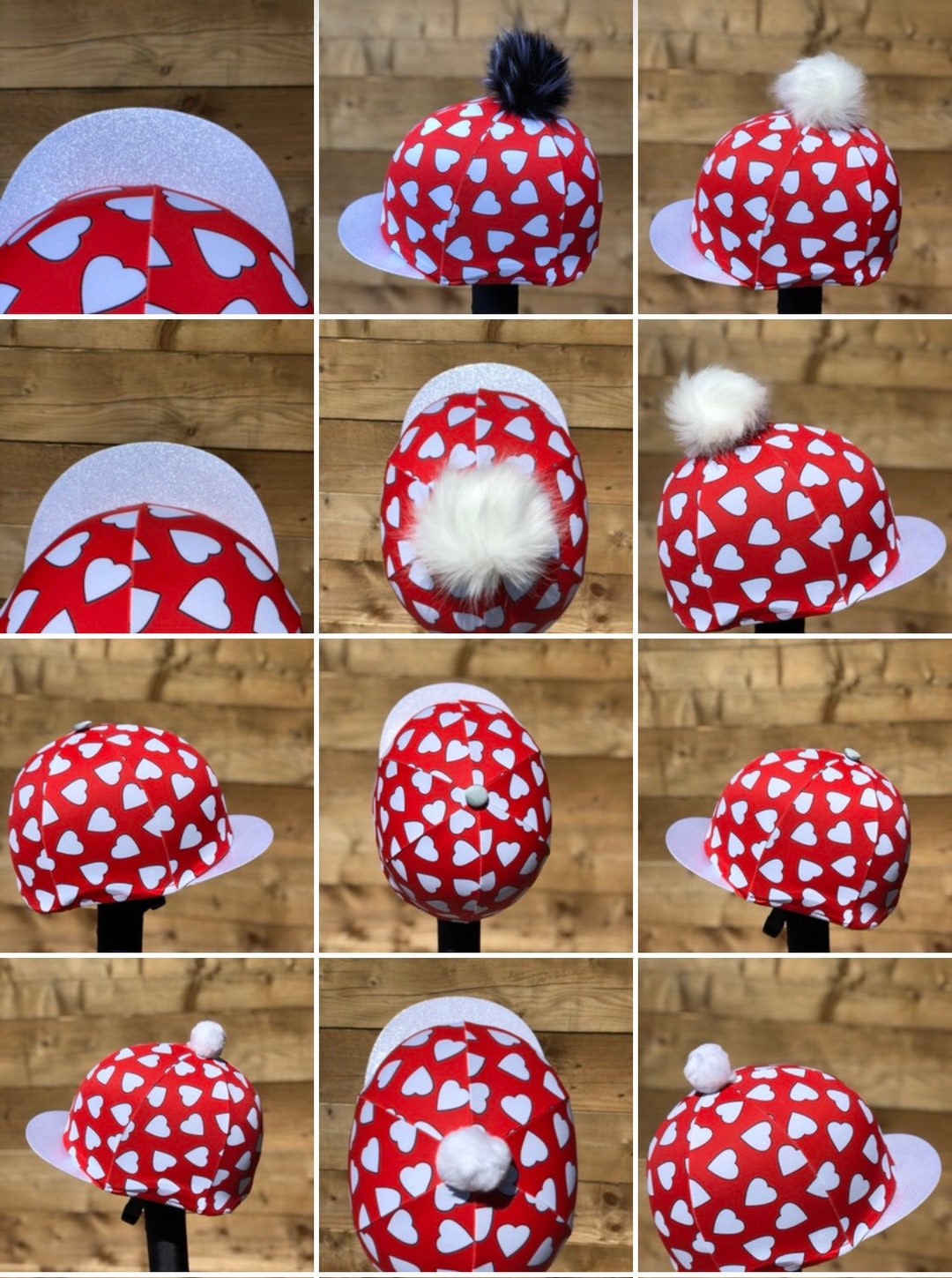 Horse Riding Hat Silk Skull Cap Cover Love Heart Skull Cap Etsy