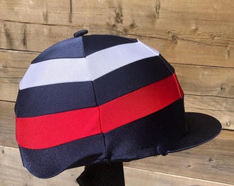 Pferd Reithut Seiden Cover Creolen XC Jockey Cap