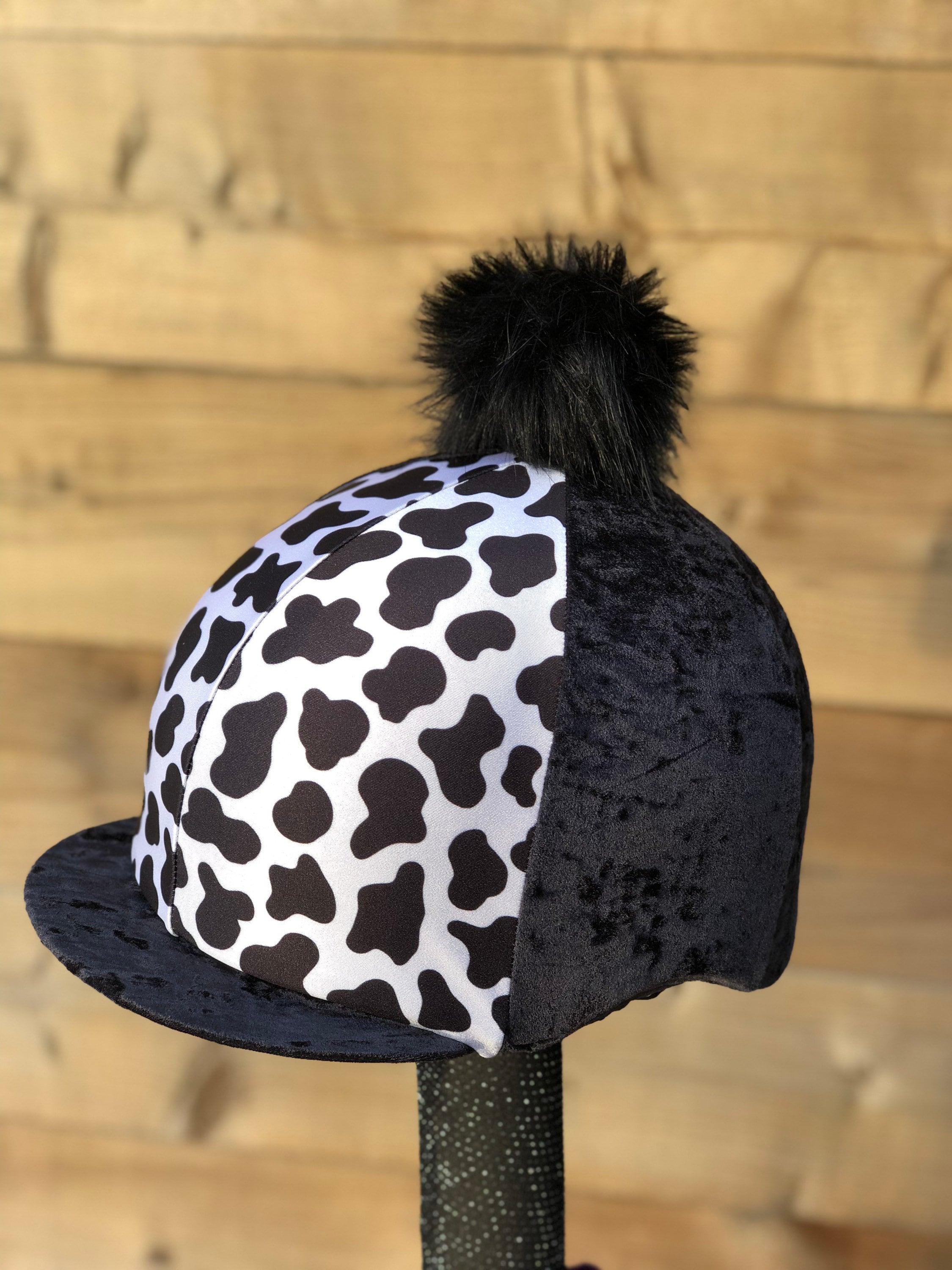 Stylish Dalmatian Black and White Faux Fur Hat Dalmatian Hat - Etsy main image 3