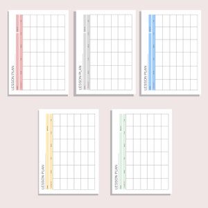 Weekly Lesson Plan Daily Lesson Schedule Simple Homeschool Plan Preschool Template Teacher Planner PDF A4 A5 Letter image 3