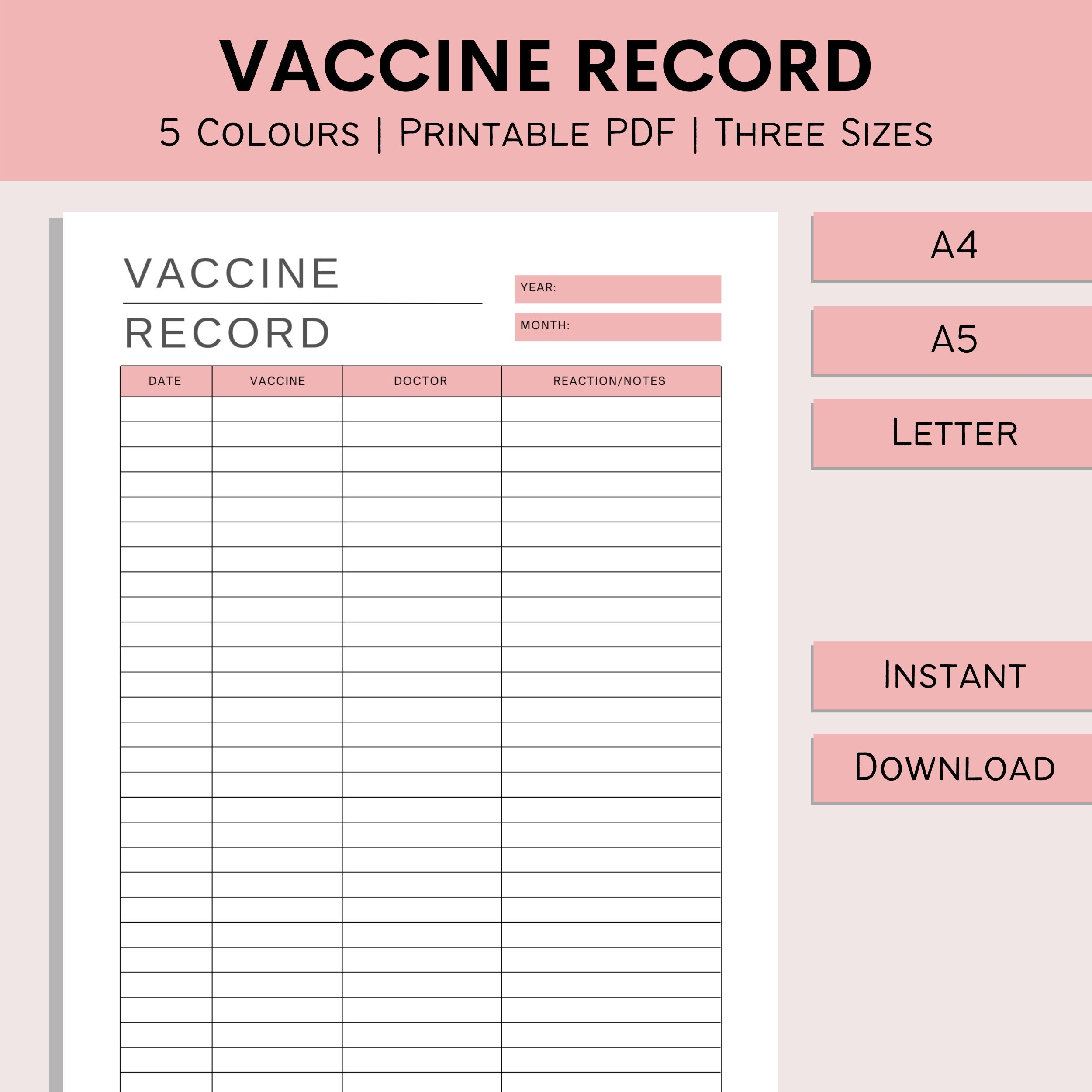 2. Keep Track of Vaccinations