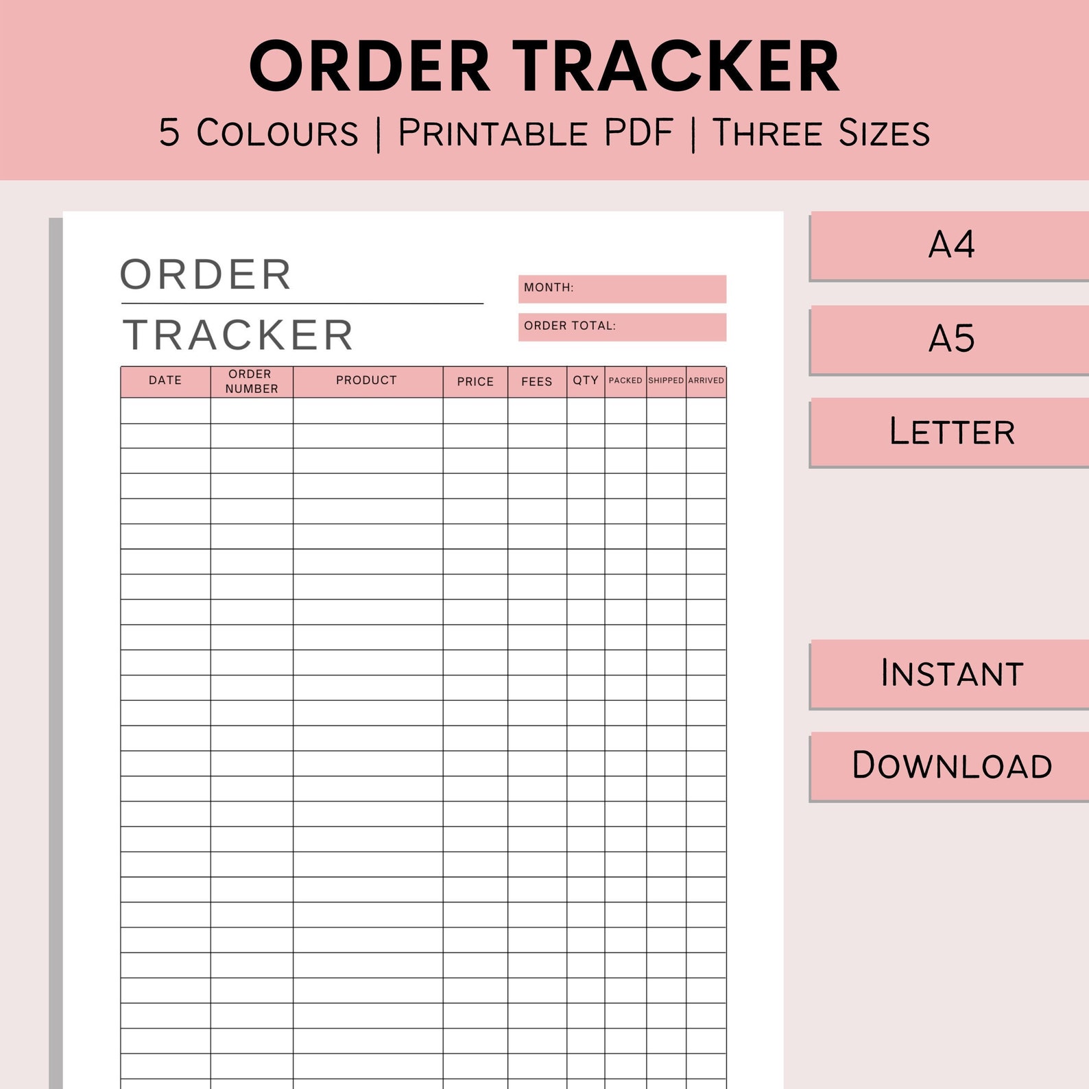 Order Tracker Printable Shipment Tracker Small Business Template Sales order-tracker-printable-shipment-tracker-small-business-template-sales