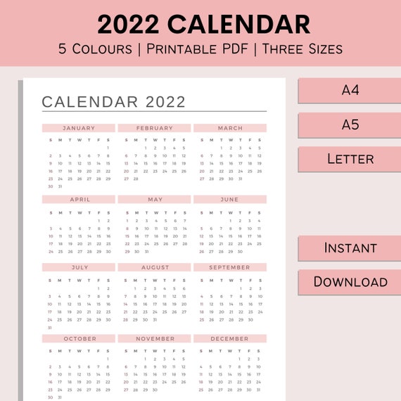 Calendário 2022 -  Ireland