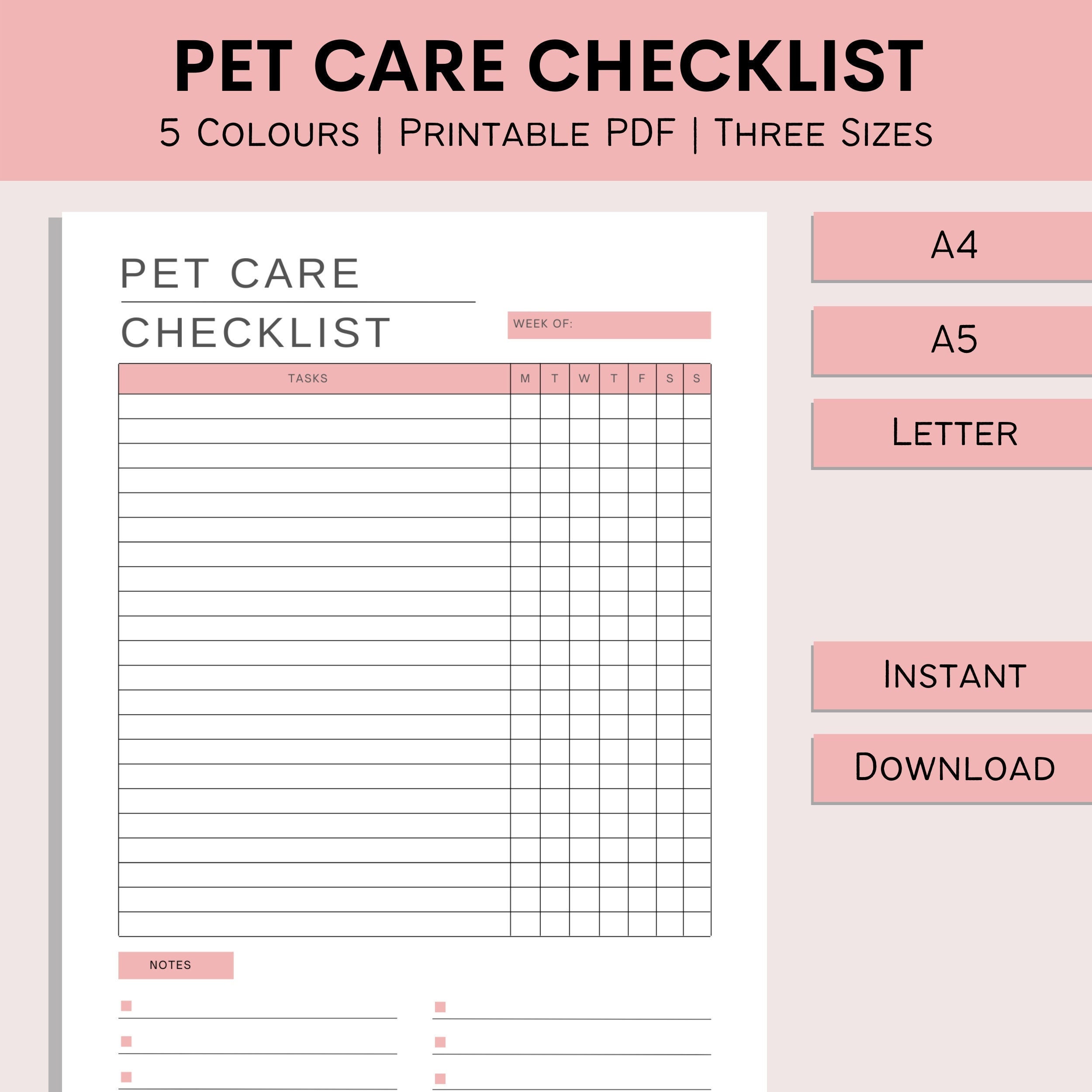 The Good Life Checklist series pet tape