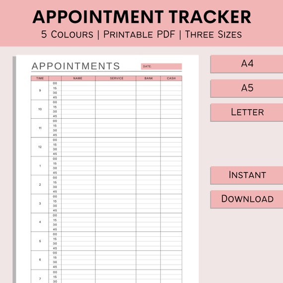 15 分間隔の予定表 | 印刷可能な予定トラッカー | 毎日のスケジュール