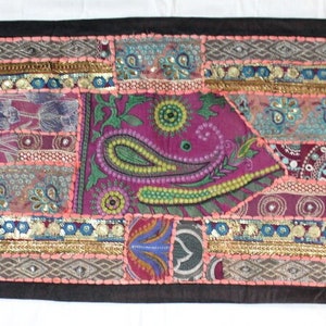 Vintage Indian patchwork tapestry ,Wall hanging tapestry,  handmade Indian tapestries , handmade carpet , wall hanging , wall art
