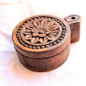 wooden spice box | Indian beautiful carved masala box |India Wooden spice box | spice box for kitchen | masala box | handmade wooden box