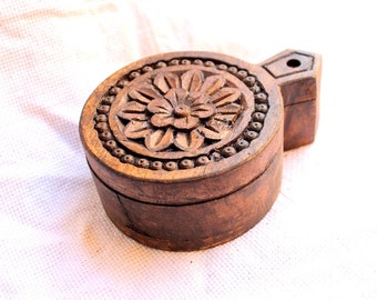 wooden spice box | Indian beautiful carved masala box |India Wooden spice box | spice box for kitchen | masala box | handmade wooden box