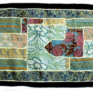 Vintage Indian patchwork tapestry ,Wall hanging tapestry,  handmade Indian tapestries , handmade carpet , wall hanging , wall art